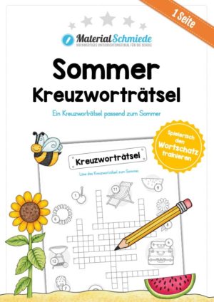 Kreuzworträtsel Sommer