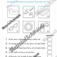 Lese- & Rätselheft zum Sommer (1. & 2. Klasse) - Arbeitsblatt 03