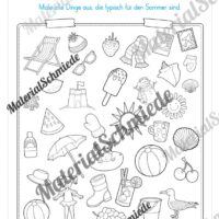 Lese- & Rätselheft zum Sommer (1. & 2. Klasse) - Arbeitsblatt 04