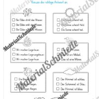 Lese- & Rätselheft zum Sommer (1. & 2. Klasse) - Arbeitsblatt 08