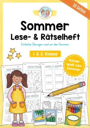 Lese- & Rätselheft zum Sommer (1. & 2. Klasse)