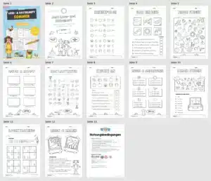 Lese- & Rätselheft zum Sommer (1. & 2. Klasse) – Überblick