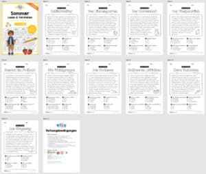 Sommer: Lesen & Verstehen mit Ankreuzen (Überblick)