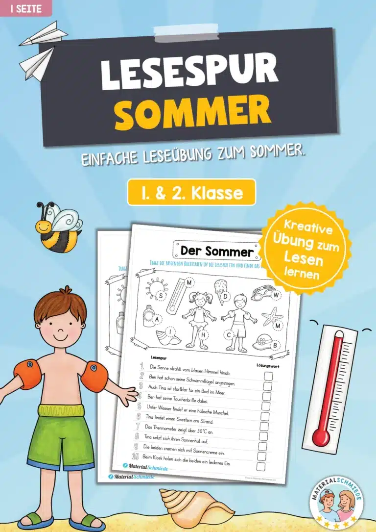 Lesespur zum Thema Sommer