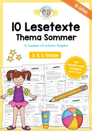 10 Lesetexte zum Sommer (2. & 3. Klasse)
