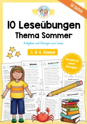 10 Leseübungen zum Sommer (Lesen & Verstehen)