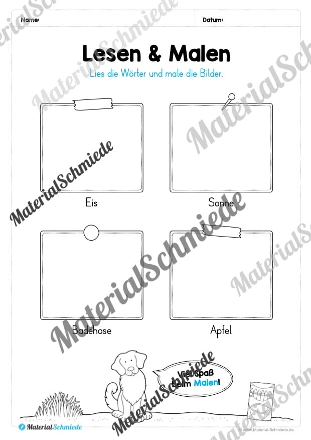 Materialpaket Sommer: 1. Klasse (Vorschau 10)