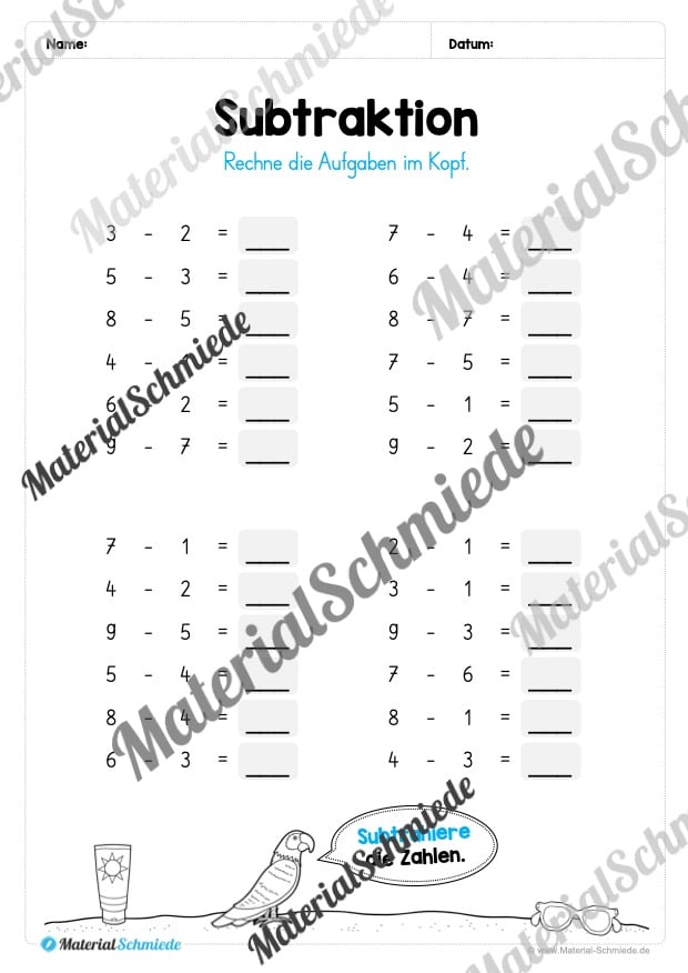 Materialpaket Sommer: 1. Klasse (Vorschau 11)