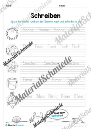 Materialpaket Sommer: 2. Klasse (Vorschau 02)
