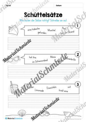 Materialpaket Sommer: 2. Klasse (Vorschau 11)