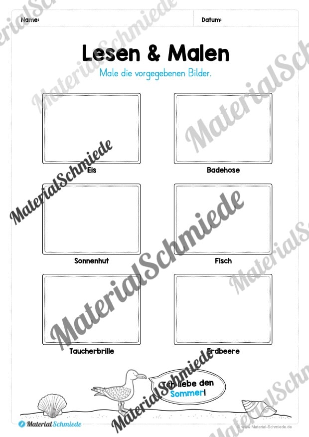 Materialpaket Sommer: 3. Klasse (Vorschau 04)