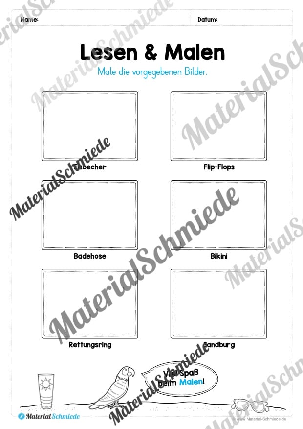 Materialpaket Sommer: 4. Klasse (Vorschau 04)