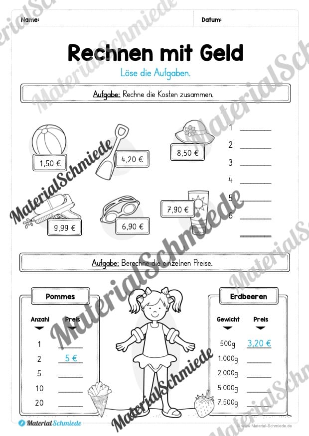 Materialpaket Sommer: 4. Klasse (Vorschau 07)