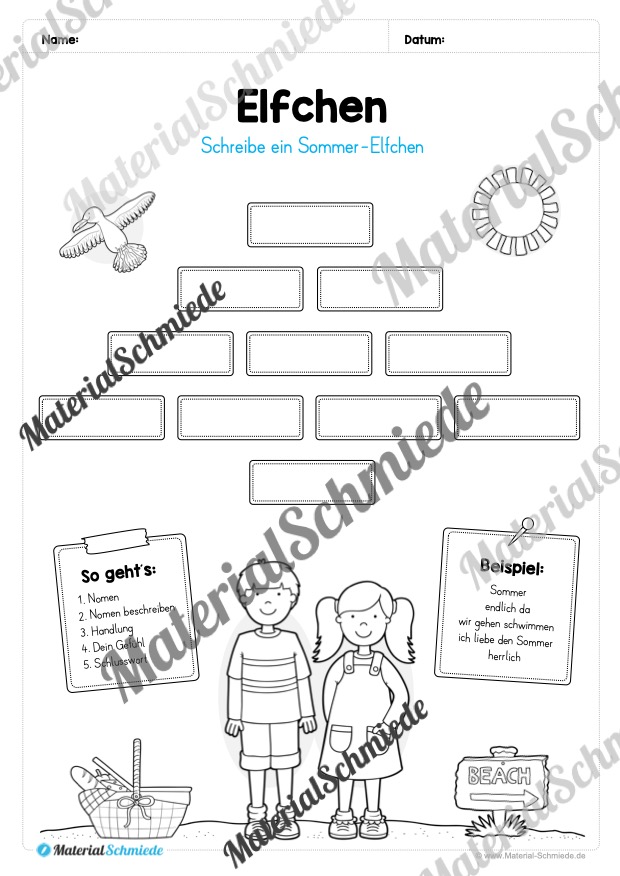 Materialpaket Sommer: 4. Klasse (Vorschau 22)