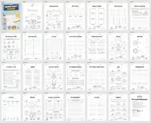Materialpaket Sommer: 4. Klasse (25 Arbeitsblätter) – Überblick