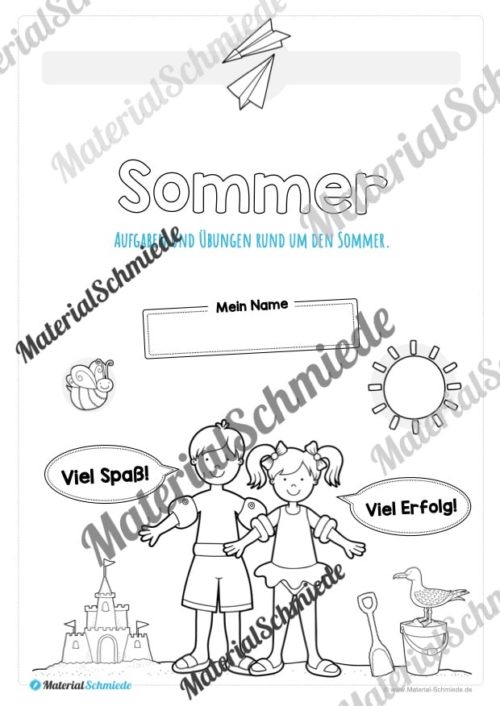 Materialpaket Sommer: Vorschule (Vorschau 01)