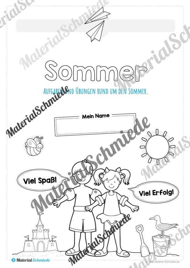 Materialpaket Sommer: Vorschule (Vorschau 01)