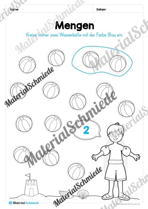 Materialpaket Sommer: Vorschule (Vorschau 04)
