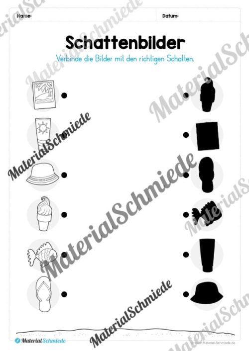 Materialpaket Sommer: Vorschule (Vorschau 05)