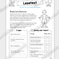 Unterrichtsmaterial: 10 Lesetexte zum Sommer (mit Aufgaben) - Vorschau 06