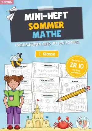 Mini-Heft: Mathe im Sommer (Zahlenraum bis 10)