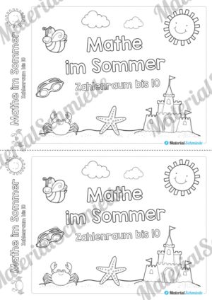 Mathe Übungen Sommer – Zahlenraum bis 10 (Vorschau 01)