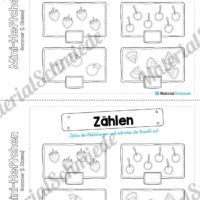 Mini-Heft: Sommer für die 1. Klasse (Abbildungen zählen)