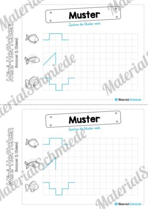 Mini-Heft: Sommer für die 1. Klasse (Muster fortführen)