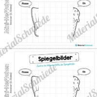 Mini-Heft: Sommer für die 2. Klasse (Spiegelbilder zeichnen)