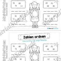 Mini-Heft: Sommer für die 2. Klasse (Zahlen ordnen)