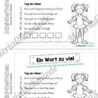 Mini-Heft: Sommer für die 2. Klasse (Ein Wort zu viel)