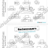 Mini-Heft: Sommer für die 3. Klasse (Rechenmauern)