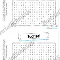 Mini-Heft: Sommer für die 3. Klasse (Suchwortgitter)