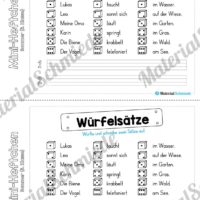 Mini-Heft: Sommer für die 3. Klasse (Würfelsätze)
