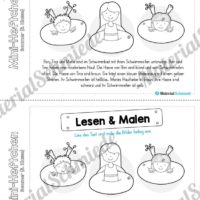 Mini-Heft: Sommer für die 3. Klasse (Lesen & Malen)