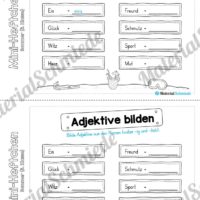 Mini-Heft: Sommer für die 3. Klasse (Adjektive bilden)