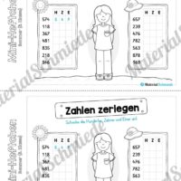 Mini-Heft: Sommer für die 3. Klasse (Zahlen zerlegen)