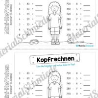 Mini-Heft: Sommer für die 4. Klasse (Kopfrechnen)