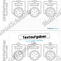 Mini-Heft: Sommer für die 4. Klasse (Mathe Textaufgaben zum Sommer)