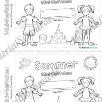 Mini-Heft: Sommer für die Vorschule (Deckblatt)