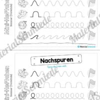 Mini-Heft: Sommer für die Vorschule (Schwungübungen)