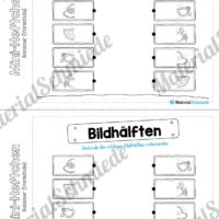 Mini-Heft: Sommer für die Vorschule (Bildhälften verbinden)