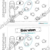 Mini-Heft: Sommer für die Vorschule (Immer 2 einkreisen)