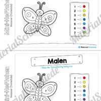 Mini-Heft: Sommer für die Vorschule (Malen nach Zahlen)