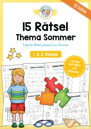 15 Rätsel zum Sommer (1. & 2. Klasse)