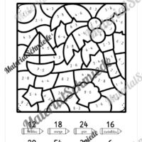 8 Rechenmalblätter zum Sommer: Kleines Einmaleins (Vorschau 05)