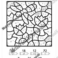 8 Rechenmalblätter zum Sommer: Kleines Einmaleins (Vorschau 07)