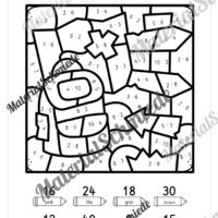 8 Rechenmalblätter zum Sommer: Kleines Einmaleins (Vorschau 08)