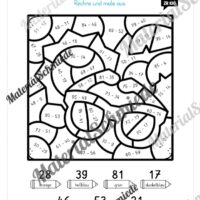 8 Rechenmalblätter zum Sommer im Zahlenraum bis 100 (Vorschau 04)