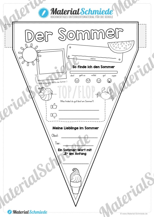 Wimpel zum Sommer (Vorschau)